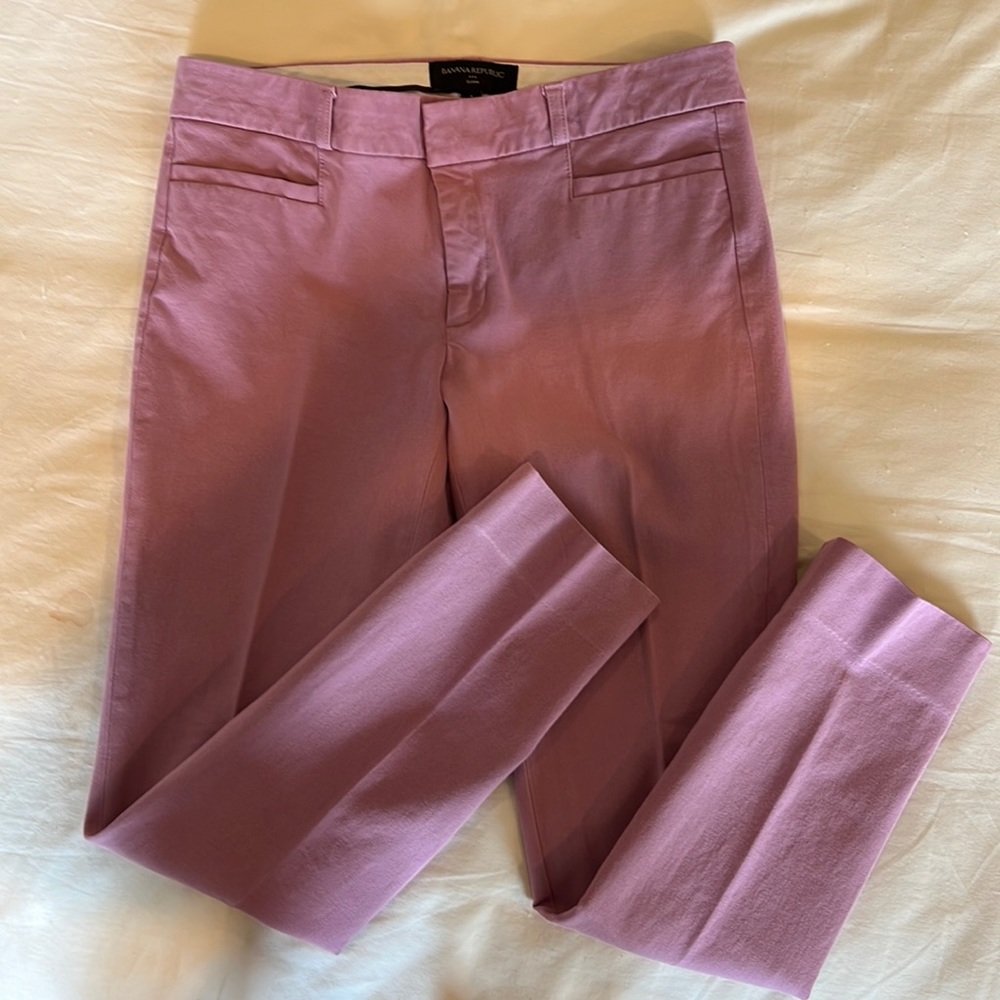 Banana Republic: Capri Slack - Dusty Rose